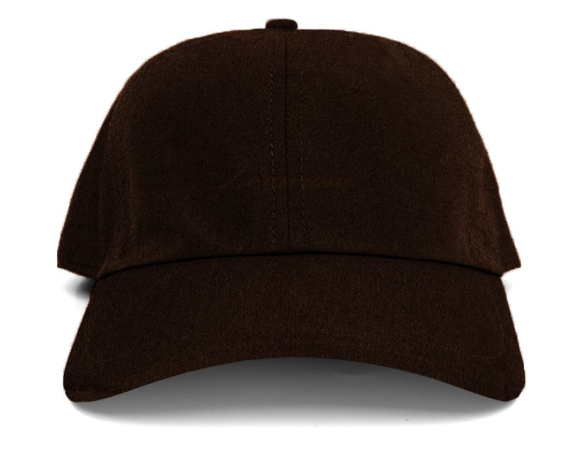 Wool Baseball Cap - Brown